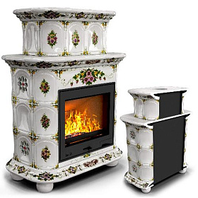 Облицовка камина КимрПечь Прованс пристенный двухъярусный для топок Ладья 600 фото